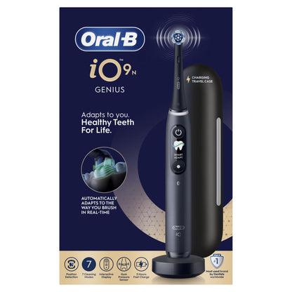 Oral-B iO 9N Elektrische Tandenborstel Zwart + 4 Opzetborstels