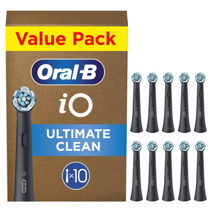 Oral-B iO 9N Elektrische Tandenborstel Zwart & Roze Duoverpakking + 10 Opzetborstels