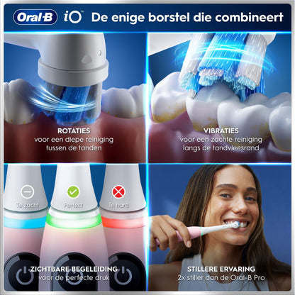 Oral-B iO 6N Elektrische Tandenborstel Roze + 10 Opzetborstels