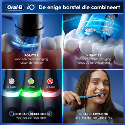 Oral-B iO 5N Elektrische Tandenborstel Zwart + 4 Opzetborstels