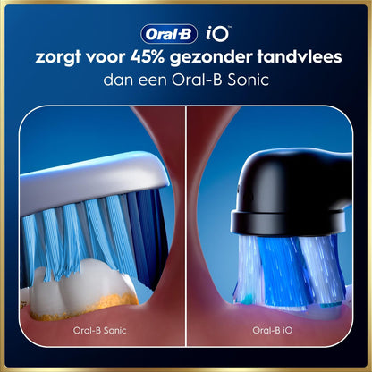 Oral-B iO 9N Elektrische Tandenborstel Zwart & Roze Duoverpakking + 10 Opzetborstels