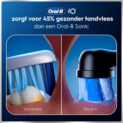 Oral-B iO 6 Elektrische Tandenborstels Zwart & Roze Duoverpakking + 10 Opzetborstels