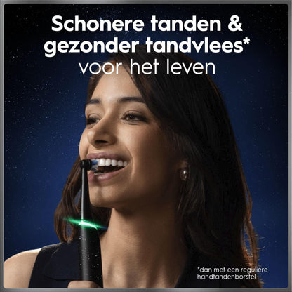 Oral-B iO 10 Elektrische Tandenborstel Cosmic Zwart + 4 Opzetborstels