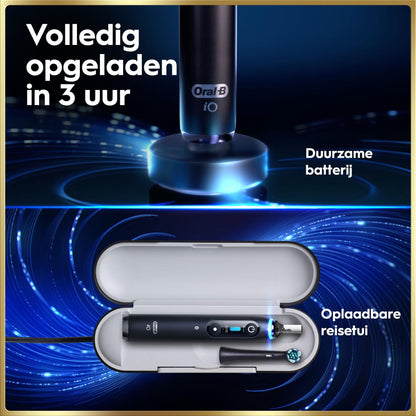 Oral-B iO 9N Elektrische Tandenborstel Zwart + 4 Opzetborstels