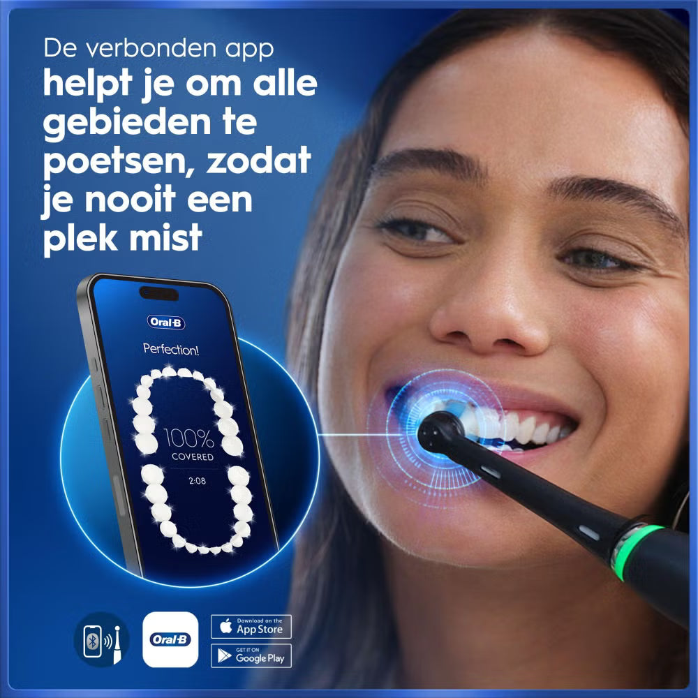 Oral-B iO 5N Elektrische Tandenborstel Zwart + 4 Opzetborstels