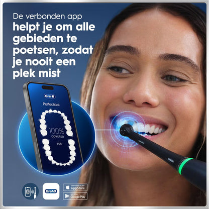Oral-B iO 6N Elektrische Tandenborstel Zwart Lava + 4 Opzetborstels