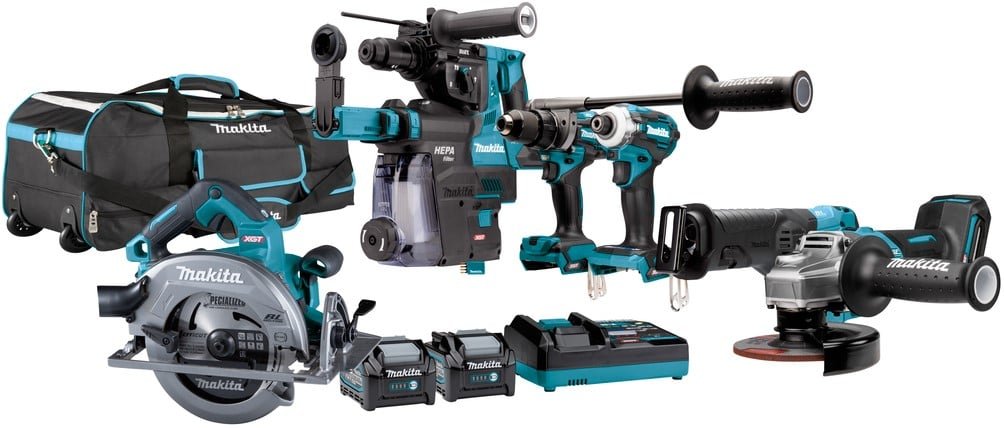 Makita DK0128G601 | Combiset | 40 V Max | 4,0 Ah | TD001G | DF001G | JR001G | GA005 | | HR002GZ05 | HS003G