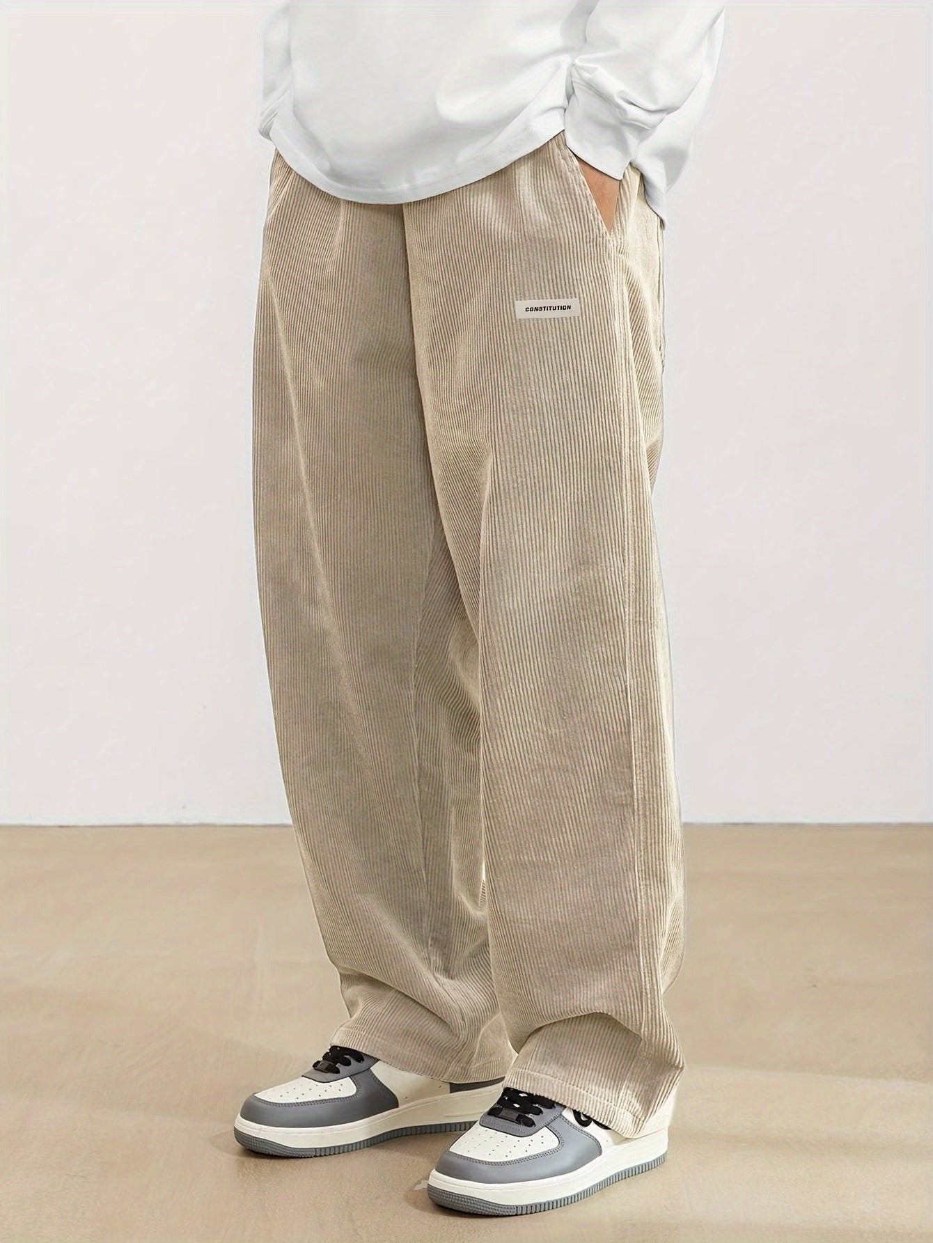 Zachte en warme corduroy broek voor heren voor de zomer - Geert