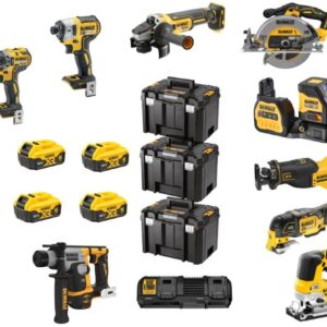 DeWalt DCK1012P4T-QW – ensemble XR de 10 outils 18 V, 4 batteries de 5,0 Ah – photo 1