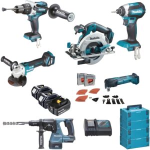 Makita DLX6085TJ – ensemble de 6 outils 18 V avec 2 batteries de 5,0 Ah – photo 1
