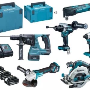 Makita DLX6114TJ – ensemble de 6 outils 18 V avec DHR243, DTD153, DGA513, DHS680, DHP486 et DTM51 – photo 1