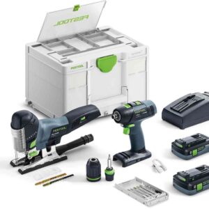 Festool T 18+3/PSC 420 HPC I-Set – ensemble de montage 18 V avec 2 batteries de 4,0 Ah – photo 1