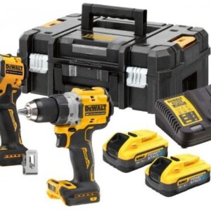 DeWalt DCK2051H2T-QW – DCD800 et DCF850 sans charbon, XR 18 V avec 2 batteries de 5,0 Ah – photo 1