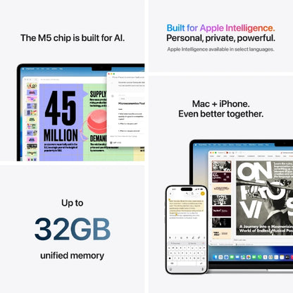 Apple MacBook Air 15" (2026, M5) 24/1 TB, sølv