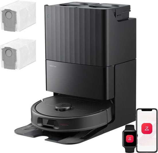 Sort Roborock Qrevo S Pro Set med dockingstation og tilbehør