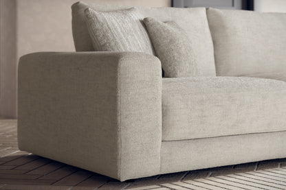 Amalfi – 3 Corner 1 Chaise Sofa with Console – Cream