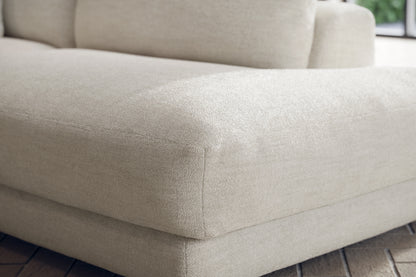 Amalfi – 3 Corner 1 Chaise Sofa with Console – Cream