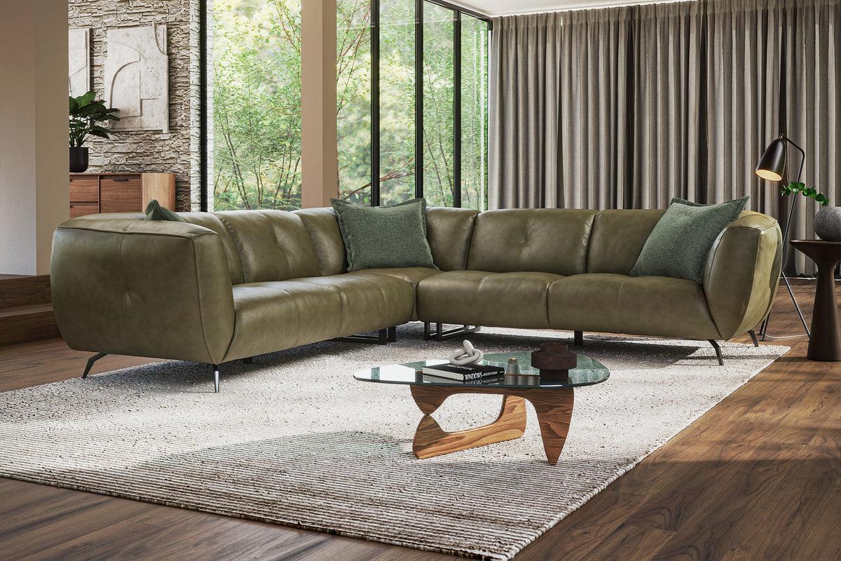 Otto – 3 Corner 3 Seater Sofa – Green
