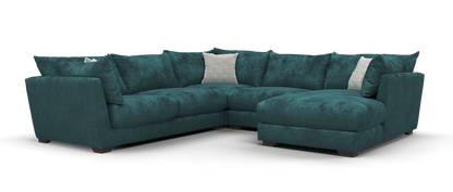 Tallulah – 2 Corner 1 Chaise Sofa – Green