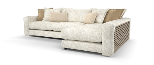 Cove – Grande Right Hand Facing Chaise Sofa – Cream
