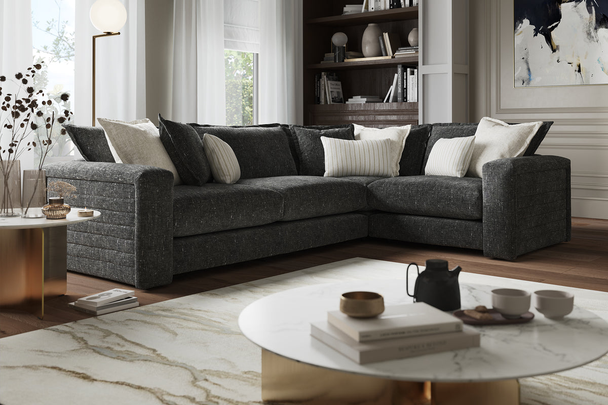 Cove – 3 Corner 1 Seater Sofa – Black