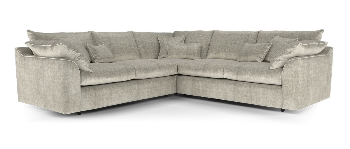 Georgio – 3 Corner 3 Seater Sofa with Feather Flex Interior – Beige