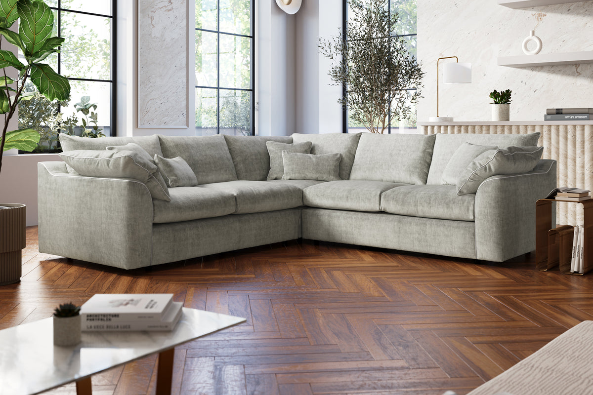 Georgio – 3 Corner 3 Seater Sofa with Feather Flex Interior – Beige