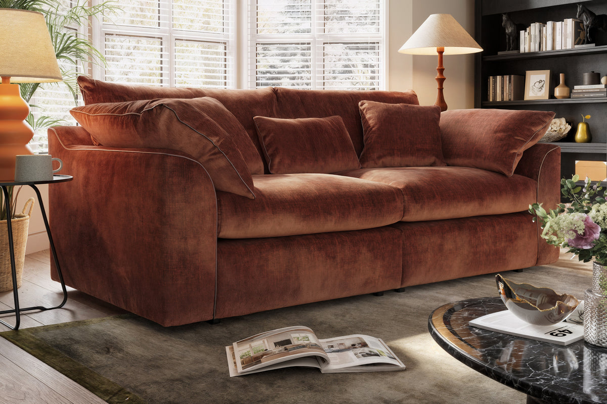 Georgio – 3 Corner 3 Seater Sofa with Feather Flex Interior – Beige