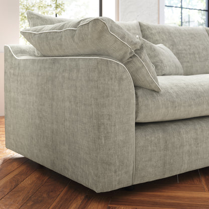 Georgio – 3 Corner 3 Seater Sofa with Feather Flex Interior – Beige
