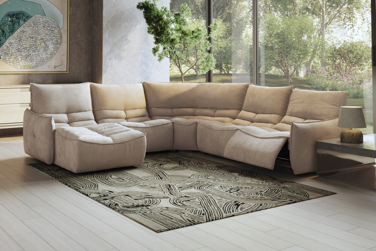 Santoro – 1 Corner 2 Seater Sofa – Blue
