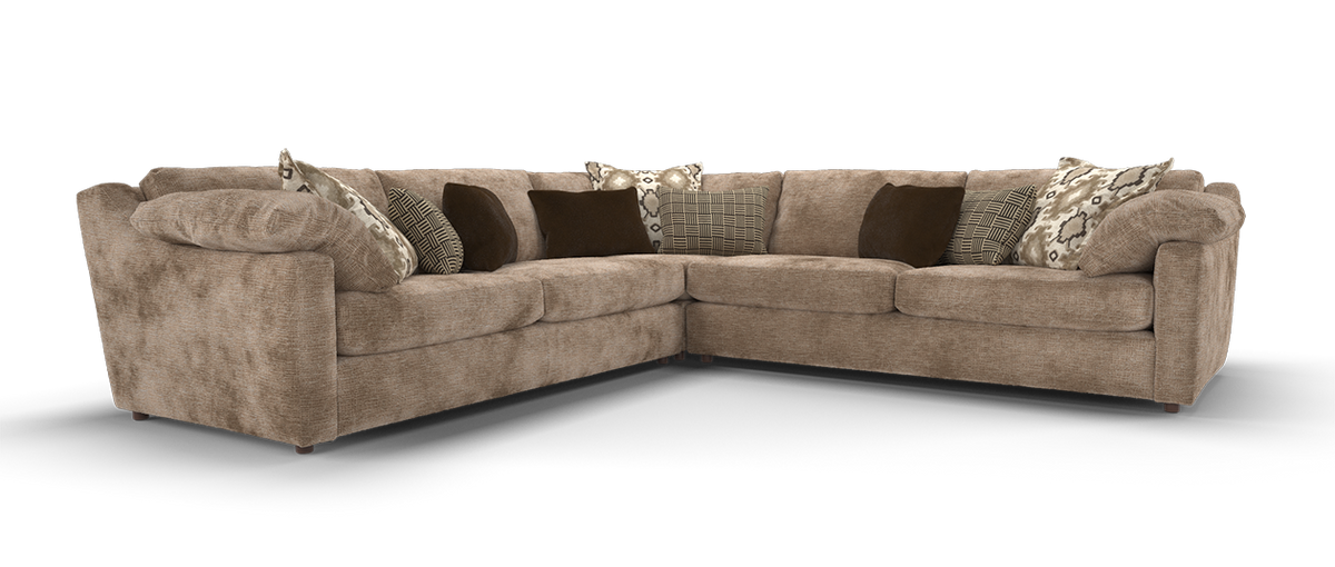 Samerson – 3 Corner 3 Seater Sofa – Brown