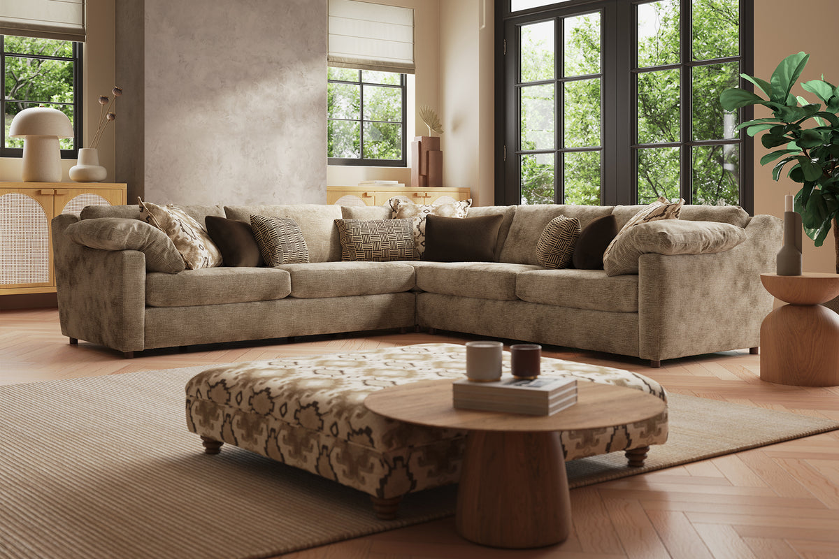 Samerson – 3 Corner 3 Seater Sofa – Brown
