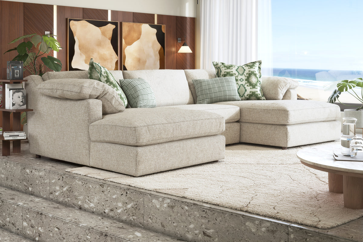Samerson – 3 Corner 3 Seater Sofa – Brown