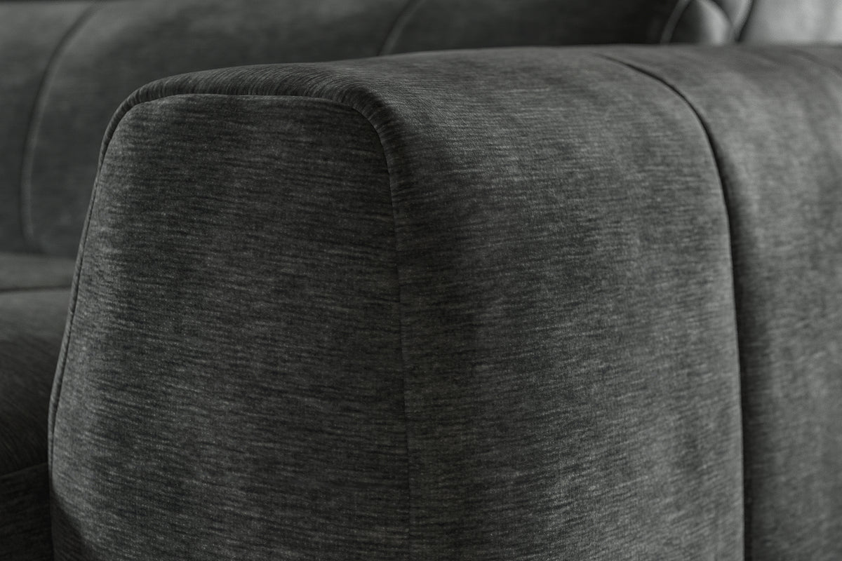 Portofino – 3 Corner 3 Chs Pow Recliner, Hdrst, Motion Chaise, Storage – Grey