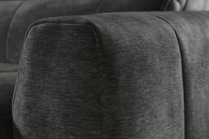Portofino – 3 Corner 3 Chs Pow Recliner, Hdrst, Motion Chaise, Storage – Grey