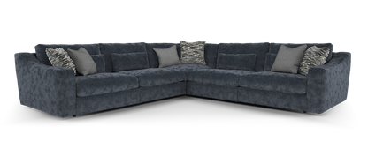 Bellagio – 3 Corner 3 Sofa with Reversible Feather Flex Interior – Blue
