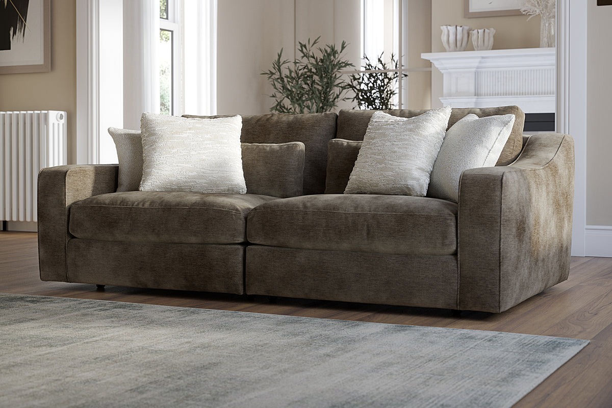 Bellagio – 3 Corner 3 Sofa with Reversible Feather Flex Interior – Blue