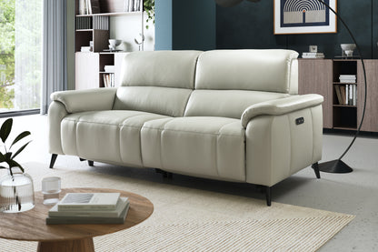 Bailey – 3 Corner 1.5 Chaise Sofa with Power Recliner & Headrest – Black