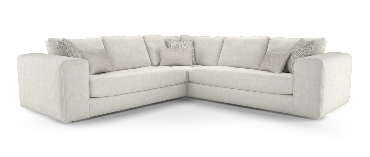 Ascot – 3 Corner 3 Sofa with Bench Seat – Beige