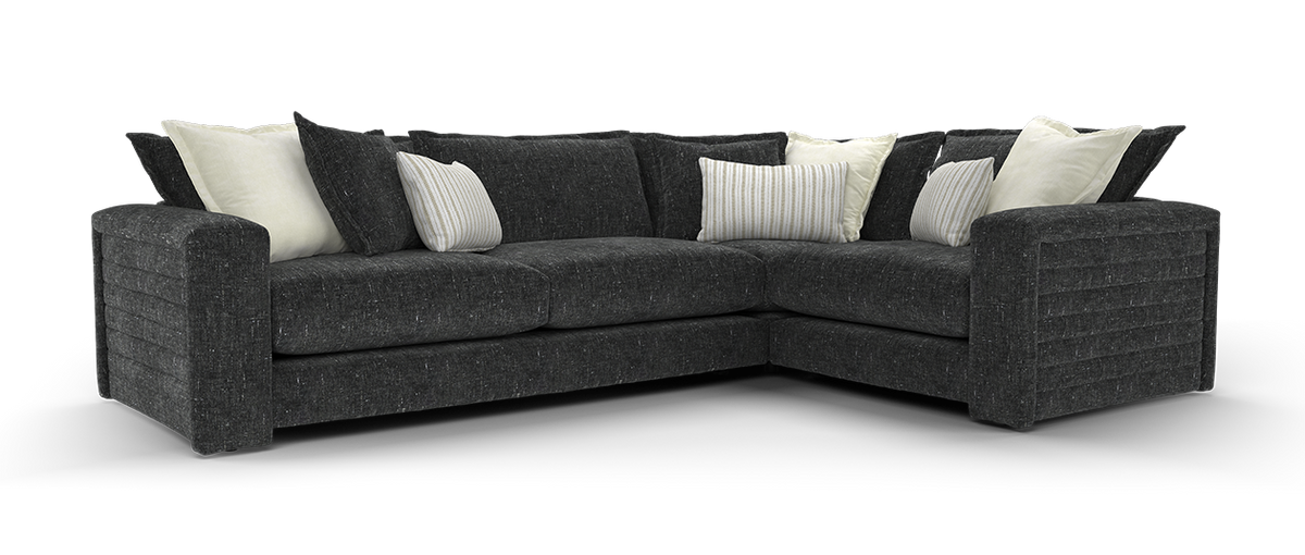 Cove – 3 Corner 1 Seater Sofa – Black