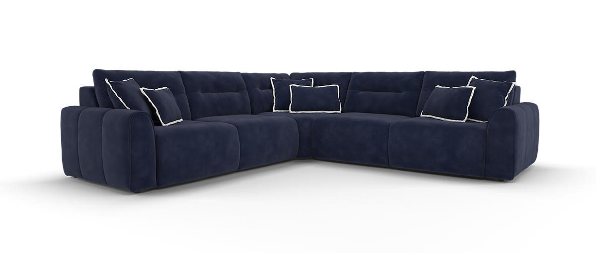 Daxton – 3 Corner 3 Triple Motion Chaise with Storage – Blue