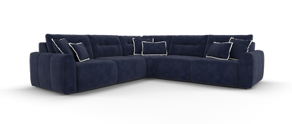 Daxton – 3 Corner 3 Triple Motion Chaise with Storage – Blue