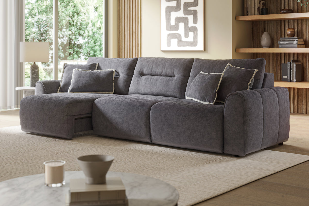 Daxton – 3 Corner 3 Triple Motion Chaise with Storage – Blue