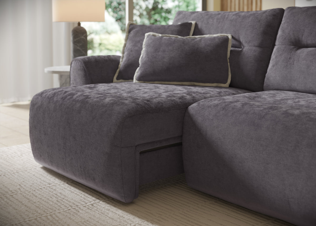 Daxton – 3 Corner 3 Triple Motion Chaise with Storage – Blue