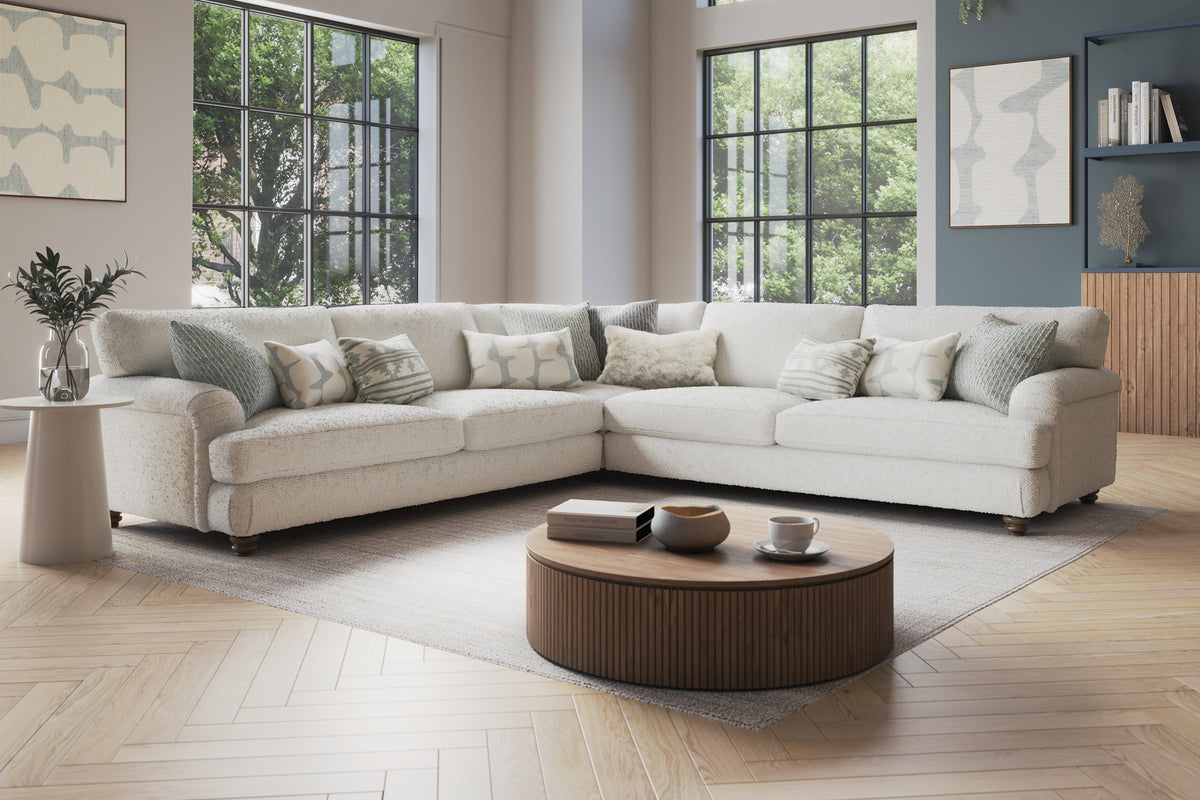 Hampton – 3 Corner 3 Seater Sofa – Cream