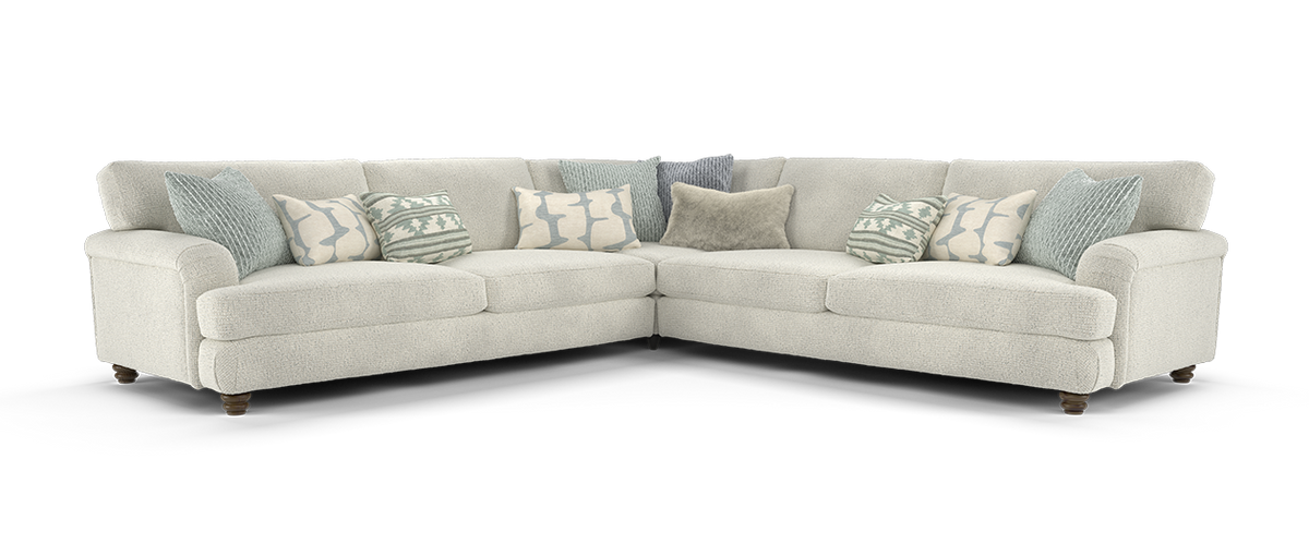 Hampton – 3 Corner 3 Seater Sofa – Cream