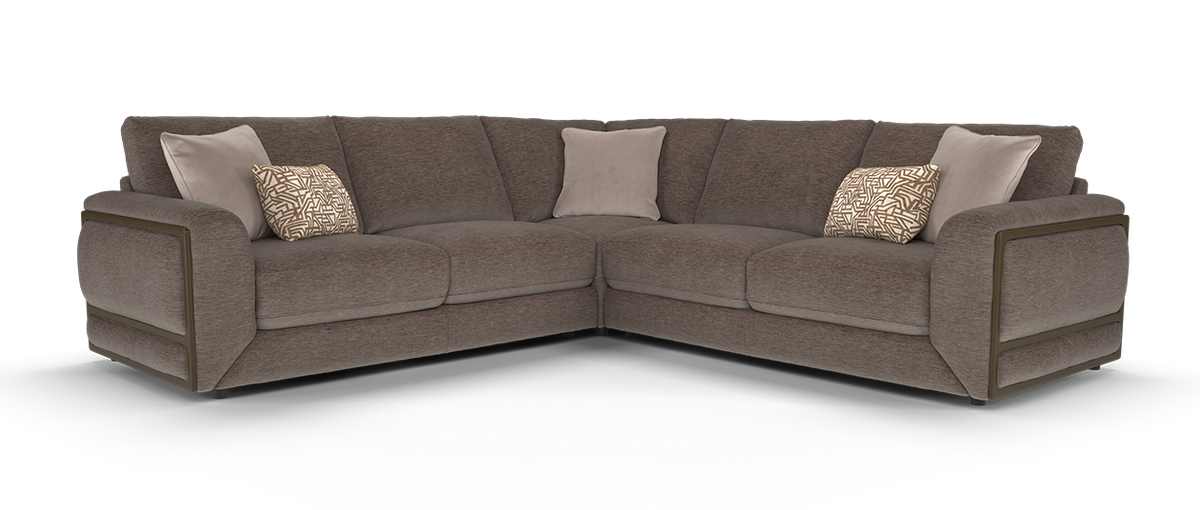 Rowen – 3 Corner 3 Seater Sofa – Brown