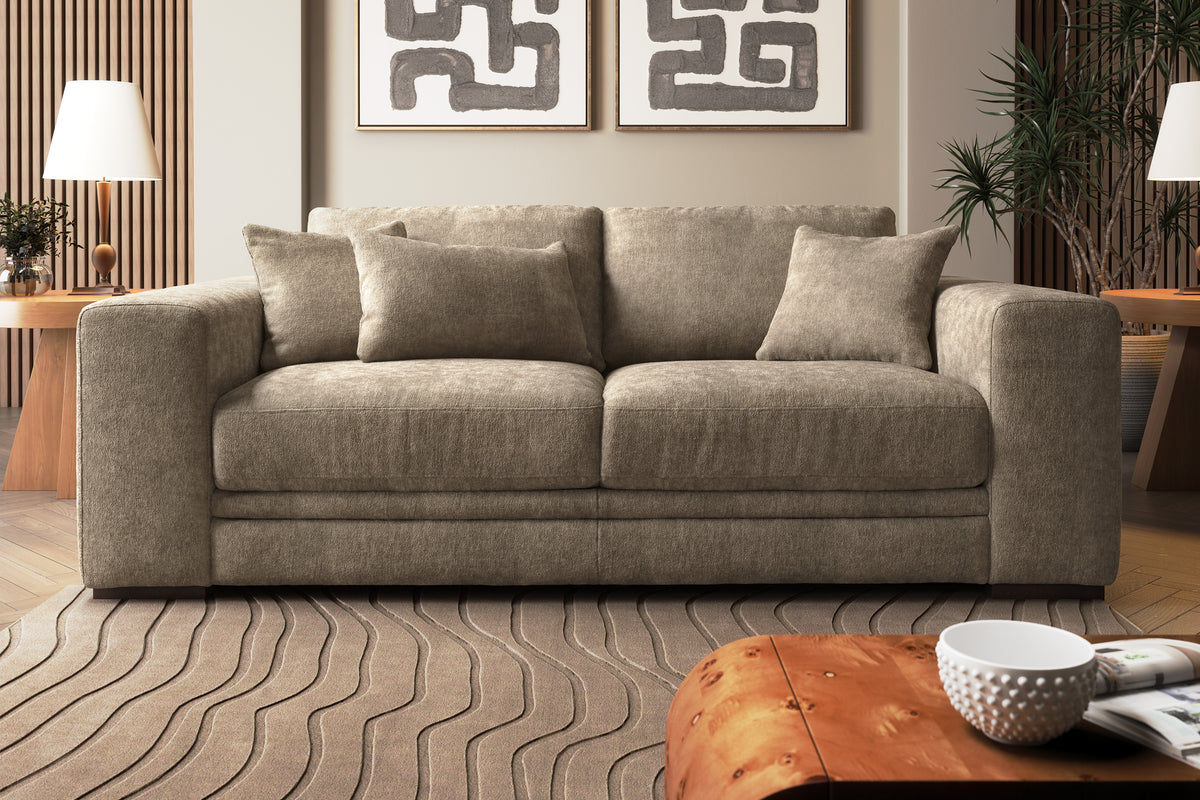 Obsidian – 3 Corner 3 Chaise with Console & Feature Arms – Grey