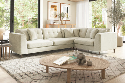 Roscoe – 3 Seater Chaise with Console – Beige
