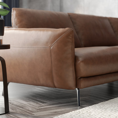 Adler – 4 Seater Asymmetric Sofa – Brown